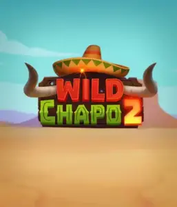 Step into the colorful Mexican desert with Wild Chapo 2 slot by Relax Gaming, featuring a whimsical bull wearing a sombrero against a serene desert backdrop. This graphic portrays the fun and adventure of the game, great for fans of animated adventure slots, providing a delightful adventure.