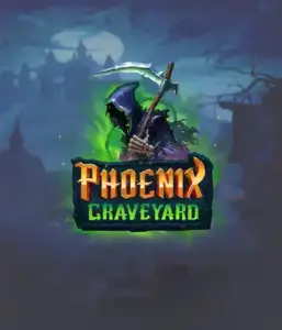 An immersive view of ELK Studios' Phoenix Graveyard slot, with its hauntingly beautiful graveyard and phoenix symbols. The visual highlights the slot's innovative expanding reels, alongside its gorgeous symbols and gothic theme. The design reflects the game's theme of rebirth and immortality, appealing for those fascinated by the supernatural.