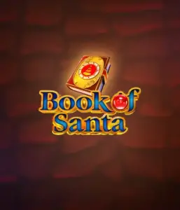 Experience the joyous spirit with the Book of Santa game by Endorphina, showcasing an ornate golden book emblazoned with Santa's iconic image. This image conveys the charm and joy of Christmas, set against a cozy red background. Ideal for those who love Christmas-themed slots, offering a delightful adventure. 