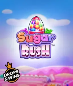 Enjoy the sweet world of Sugar Rush by Pragmatic Play, featuring a colorful candy dispenser set against a whimsical candyland background. This image evokes the fun and excitement of the game, enhanced with bright candies and engaging typography. Great for candy lovers, delivering a delightful gaming experience. 